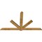Ekena Millwork Kennewick Rough Sawn Timber Gable Bracket, Western Red Cedar, 96"W x 56"H x 2"D x 6"F, 14/12 Pitch GBW096X56X0206KEN00RWR - alternate 3